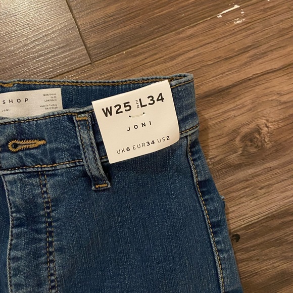 Topshop Joni Jeans size W25L34 - Picture 2 of 2